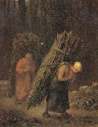 Jean Francois Millet Peasant Women Carrying Faggots oil painting on canvas